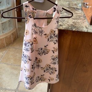 Lined pink camisole tunic